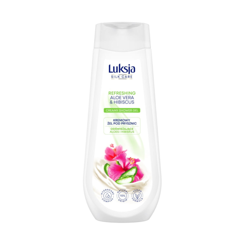 Żel pod prysznic Luksja 500ml Silk Care Odświeżające Aloes i Hibiskus