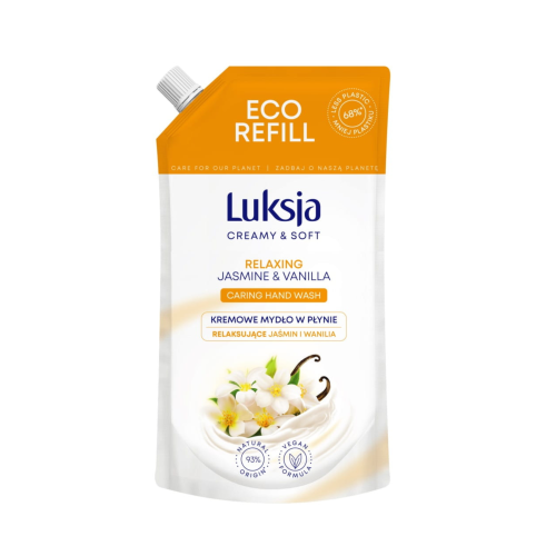 Mydło w płynie zapas Luksja 900 ml Jaśmin i Wanilia