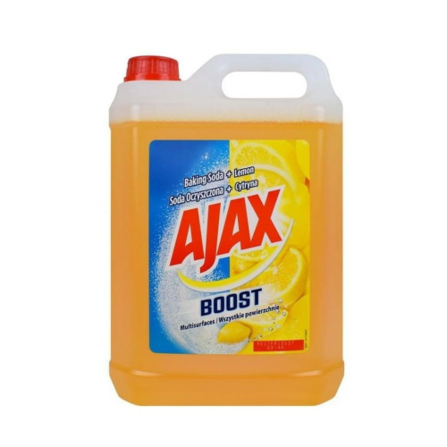 AJAX płyn uniwersalny 5L BOOST Soda & Cytryna żółty