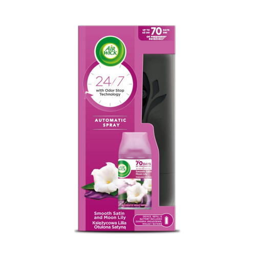 Komplet automatycznego odświeżacza AIR WICK Freshmatic Księżycową Lilia Otulona Satyną 250ml