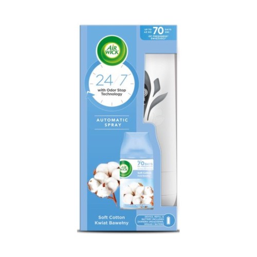 Komplet automatycznego odświeżacza AIR WICK Freshmatic Kwiat Bawełny 250ml