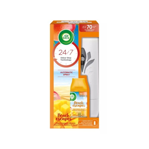 Komplet automatycznego odświeżacza AIR WICK Freshmatic MANGO I BRZOSKWINIA PARADISE ISLAND 250ml