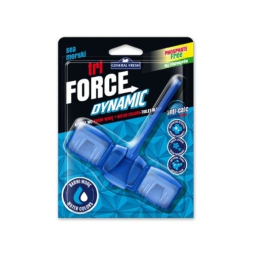 Kostka do wc GF TRI FORCE barwiąca Morski 45g