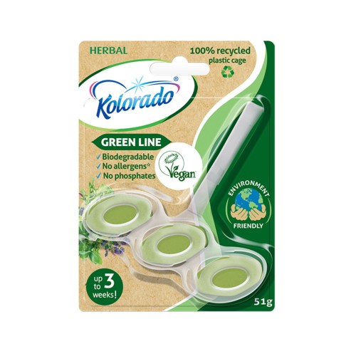 Kostka WC Kolorado  Green Line Herbal 51 g