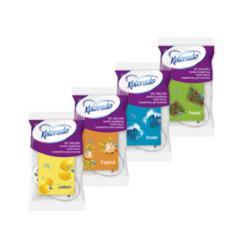 Kostka do WC KOLORADO  Lemon/Cytryna 35g