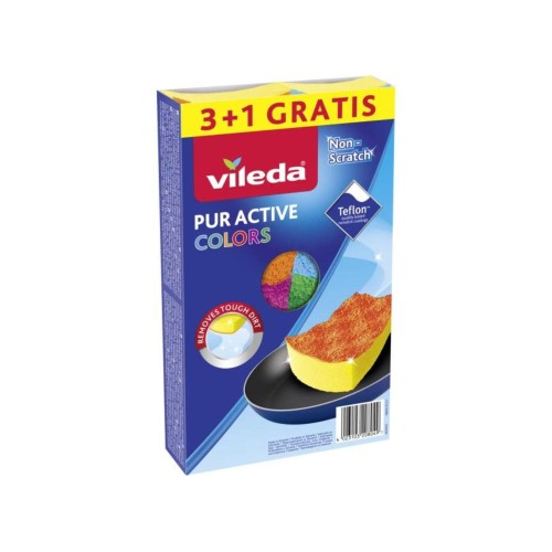 Zmywak Vileda Pure Active Color4  4szt