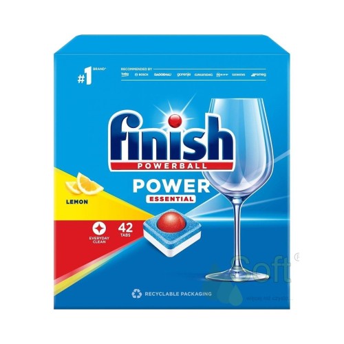 Tabletki do zmywarki Finish Power Essential 42 szt Lemon