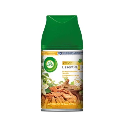 Wkład do odświeżacza automatycznego Air Wick Freshmatic Drzewo Sandałowe i Zmysłowa Wanilia 250ml