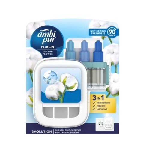 Odświeżacz elektryczny Ambi Pur 3Volution Cotto Flower komplet 20ml