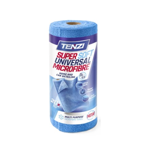 Szmatki z mikrofibry na rolce 20szt.Niebieskie 35x35 TENZI 