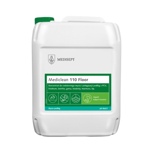 Preparat do codziennego mycia i pielęgnacji podłóg Mediclean 110 Floor Białe kwiaty 5L