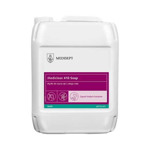 Mydło w płynie do mycia rąk i całego ciała Mediclean 410 Soap Białe Kwiaty 5L