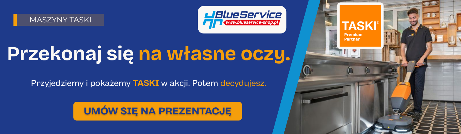 Taski maszyny Premium Partner Ambasador Blue Service
