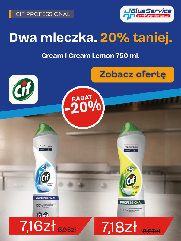Cif mleczka Blue Service