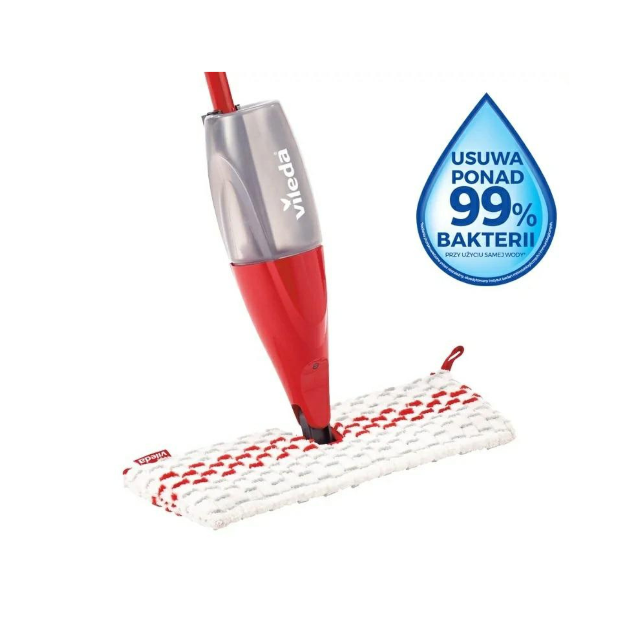 Vileda 1.2. Spray Scopa In Microfibra Con Flacone Spray Ricaricabile – Per Pavimenti, Senza Batterie, Ecologica